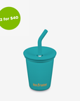 10oz (295ml) Kid's Cup with Straw Lid (Baltic)