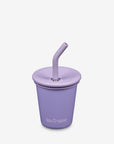 10oz (295ml) Kid's Cup with Straw Lid (Paisley Purple)
