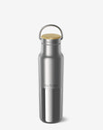 12oz (355ml) Rise Reflect Insulated Water Bottle with Bamboo Cap (Brushed Stainless)