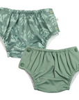 2 Pack of Swim Nappies | Sea Life + Olive - Large 11-13kg