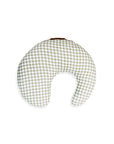 Organic Nursing Pillow Sage + Cream Gingham