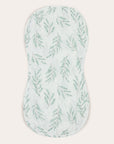 Olive / Olive Leaf Burp Cloth Duo