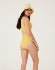 Sunflower Embrace Swim Crop