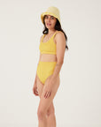 Sunflower Embrace Swim Crop