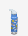 12oz (355ml) Classic Kid's Insulated Water Bottle with Flip Seal Sport Cap Rainbows Blue