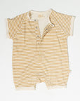 Striped Bamboo and organic cotton Fleece jumpsuit by Bam Loves Boo
