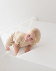 Striped Bamboo and organic cotton Fleece jumpsuit by Bam Loves Boo