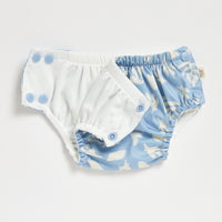 EcoNaps Reusable Swim Nappy 2 Pack - Seaweed - Medium 7-11kg