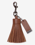 Leather Key Ring/ Bag Tassel – Tan