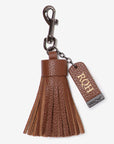Leather Key Ring/ Bag Tassel – Tan
