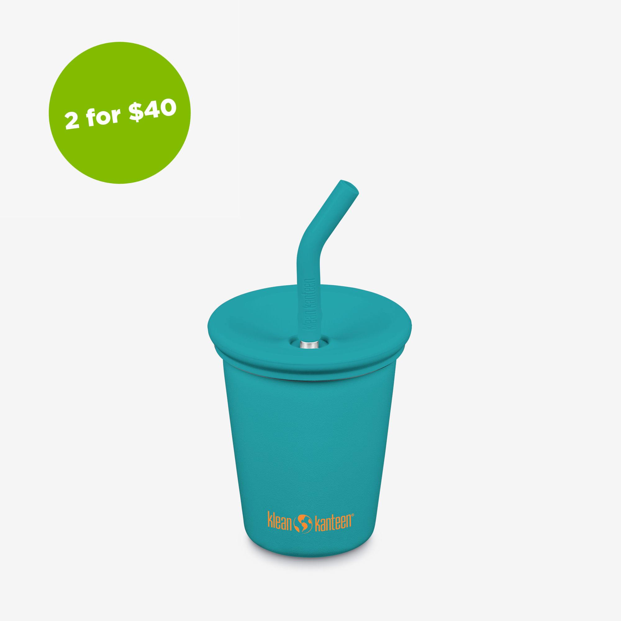 10oz (295ml) Kid's Cup with Straw Lid (Baltic)