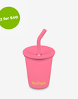 10oz (295ml) Kid's Cup with Straw Lid (Pink Lemonade)