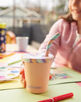 Kid's Cup Straw Lid 2-Pack (Blue Tie Dye)