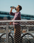 12oz (355ml) Rise Reflect Insulated Water Bottle with Bamboo Cap (Brushed Stainless)