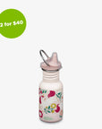 12oz (355ml) Kid's Classic Sippy Bottle (Leaping Unicorns Pink)