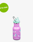 12oz (355ml) Kid's Classic Sippy Bottle (Unicorns)