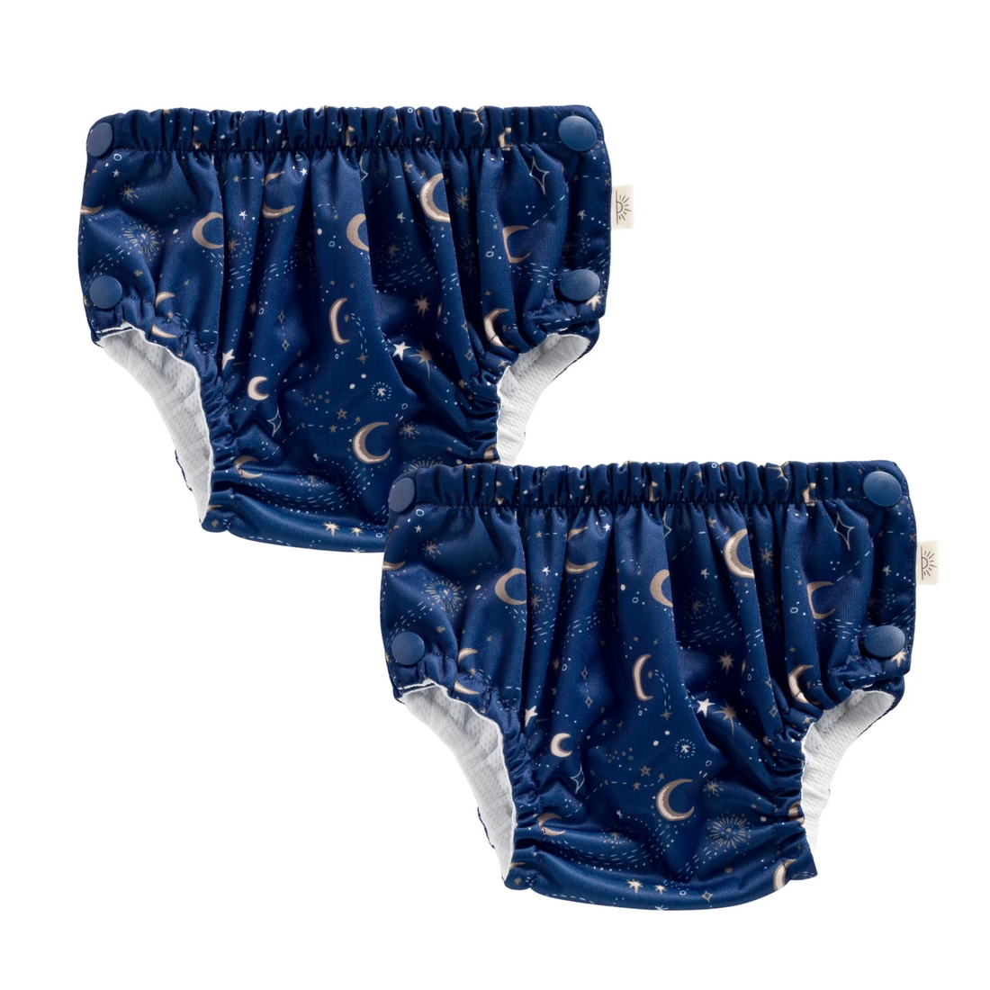 EcoNaps Reusable Swim Nappy 2 Pack - Luna - Medium 7-11kg