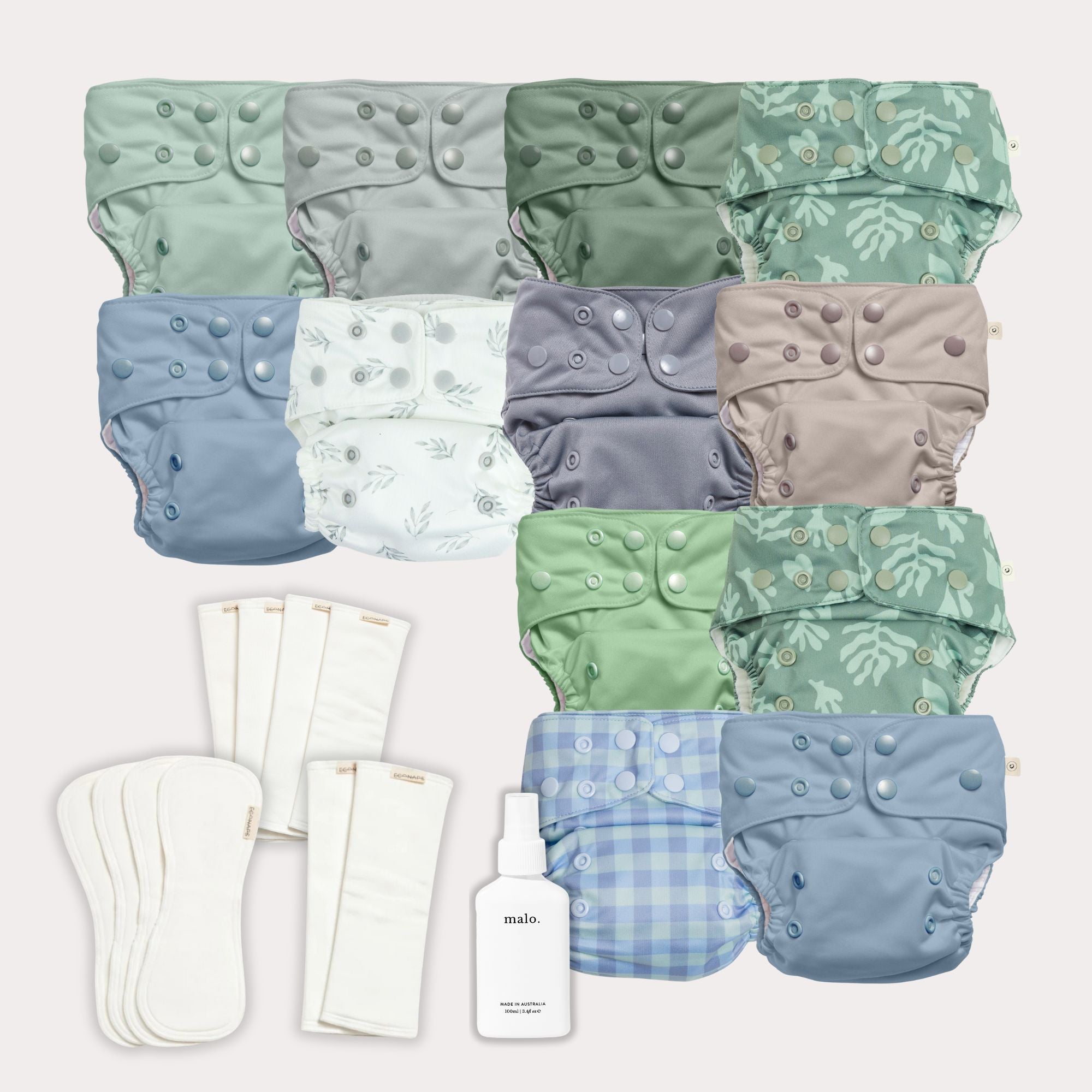 Part-Time Cloth Bundle - Blues & Greens