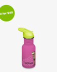 12oz (355ml) Classic Kid's Water Bottle with Flip Seal Sport Cap (Cool Cat)