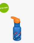 12oz (355ml) Classic Kid's Water Bottle with Flip Seal Sport Cap (Race Cars)