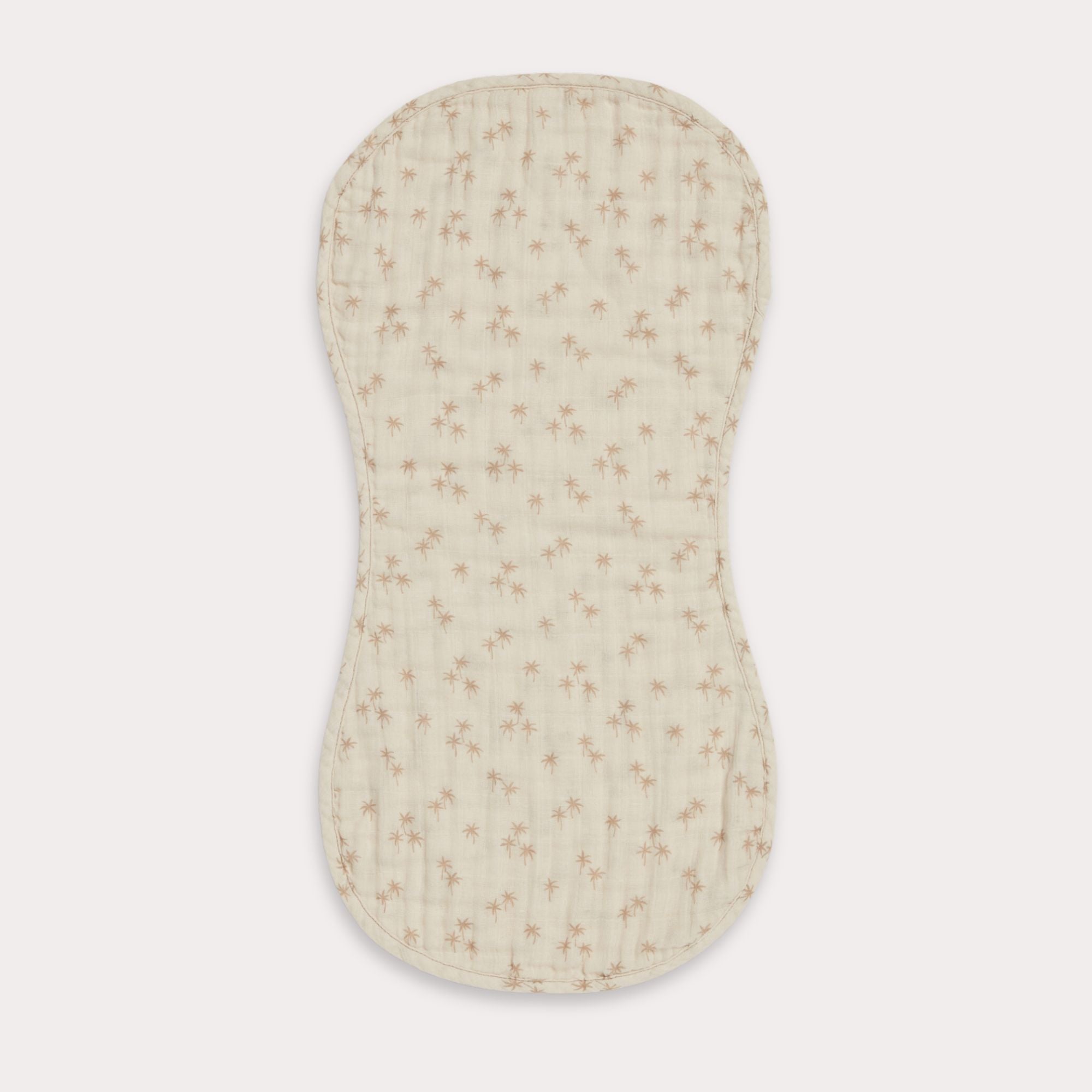 Palm / Painted Stripe Burp Cloth Duo