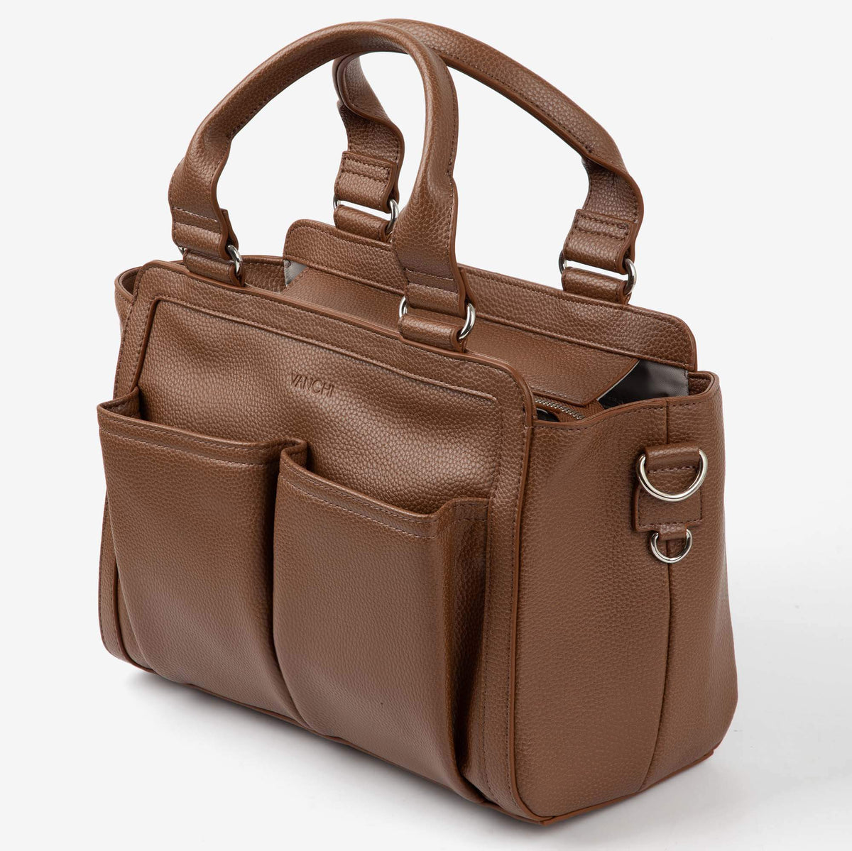Amelia Pram Caddy - Pebbled Tan