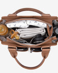 Amelia Pram Caddy - Pebbled Tan