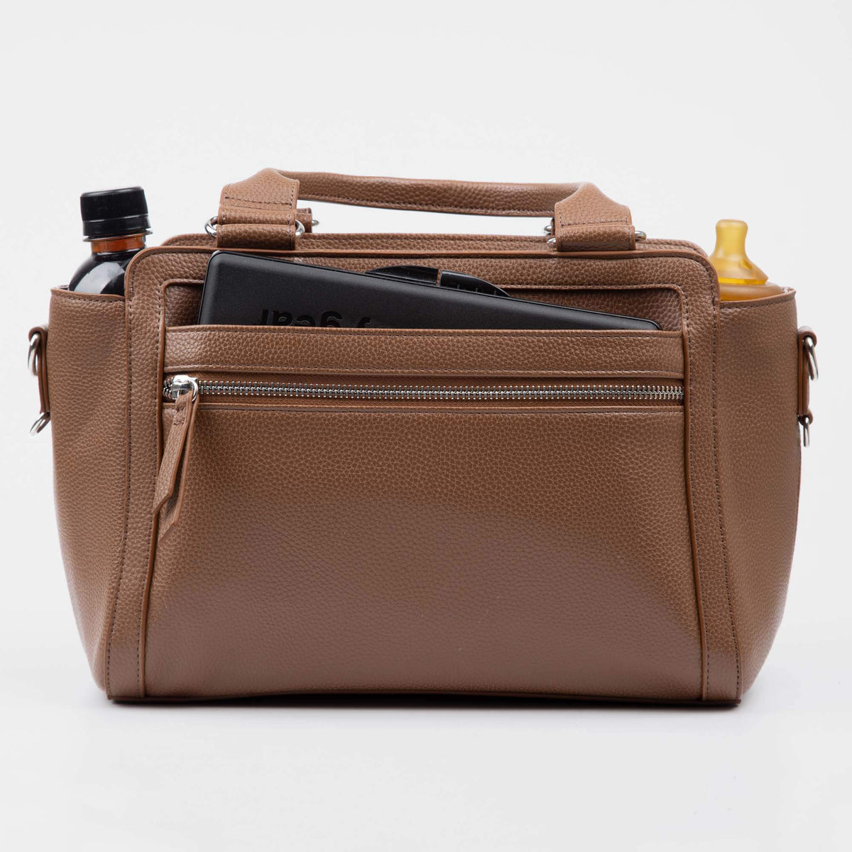 Amelia Pram Caddy - Pebbled Tan