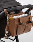 Amelia Pram Caddy - Pebbled Tan