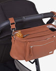 Billie Pram Caddy - Pebbled Tan