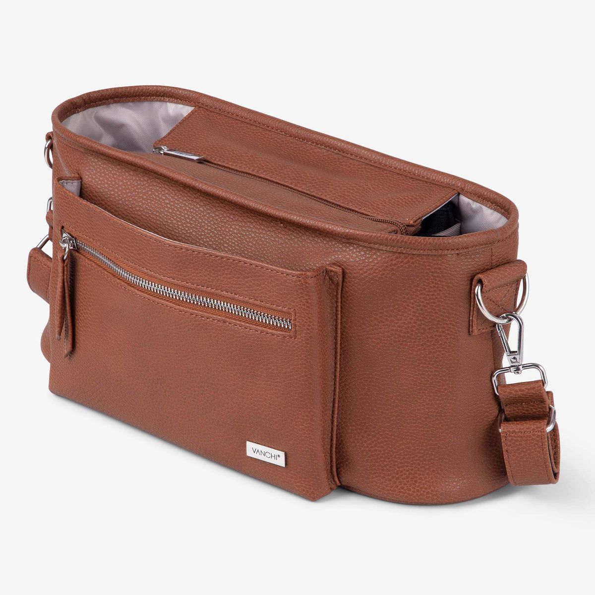 Billie Pram Caddy - Pebbled Tan