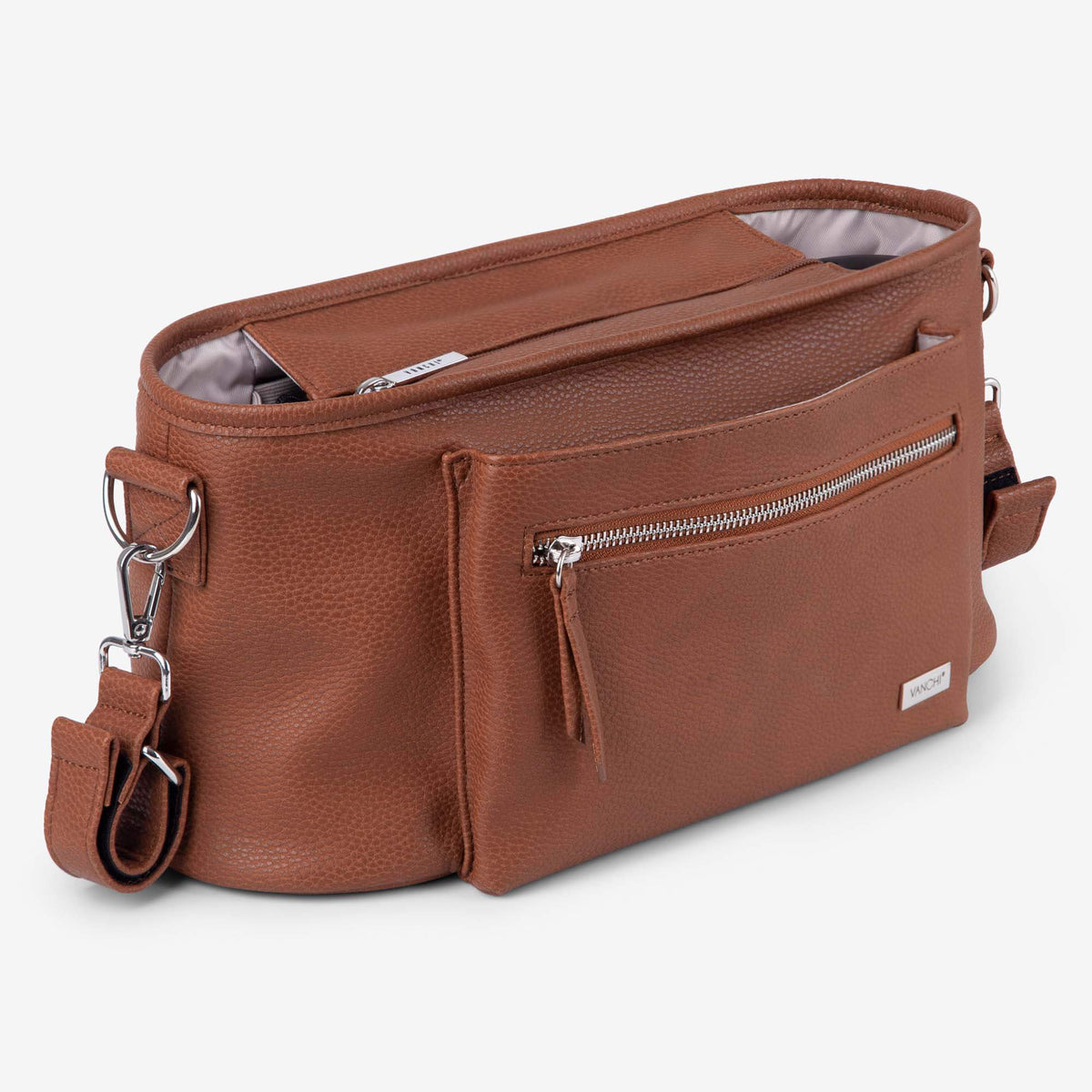 Billie Pram Caddy - Pebbled Tan
