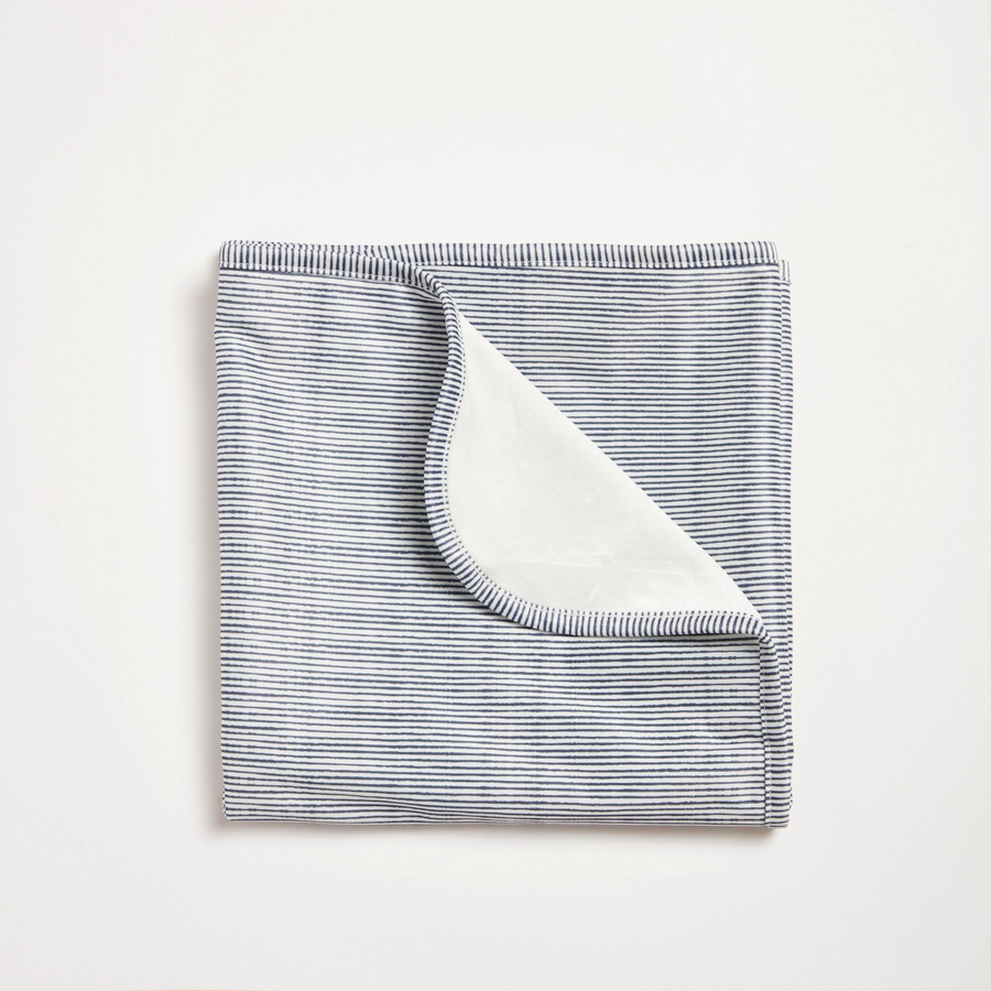 Indigo Pinstripe Change Mat