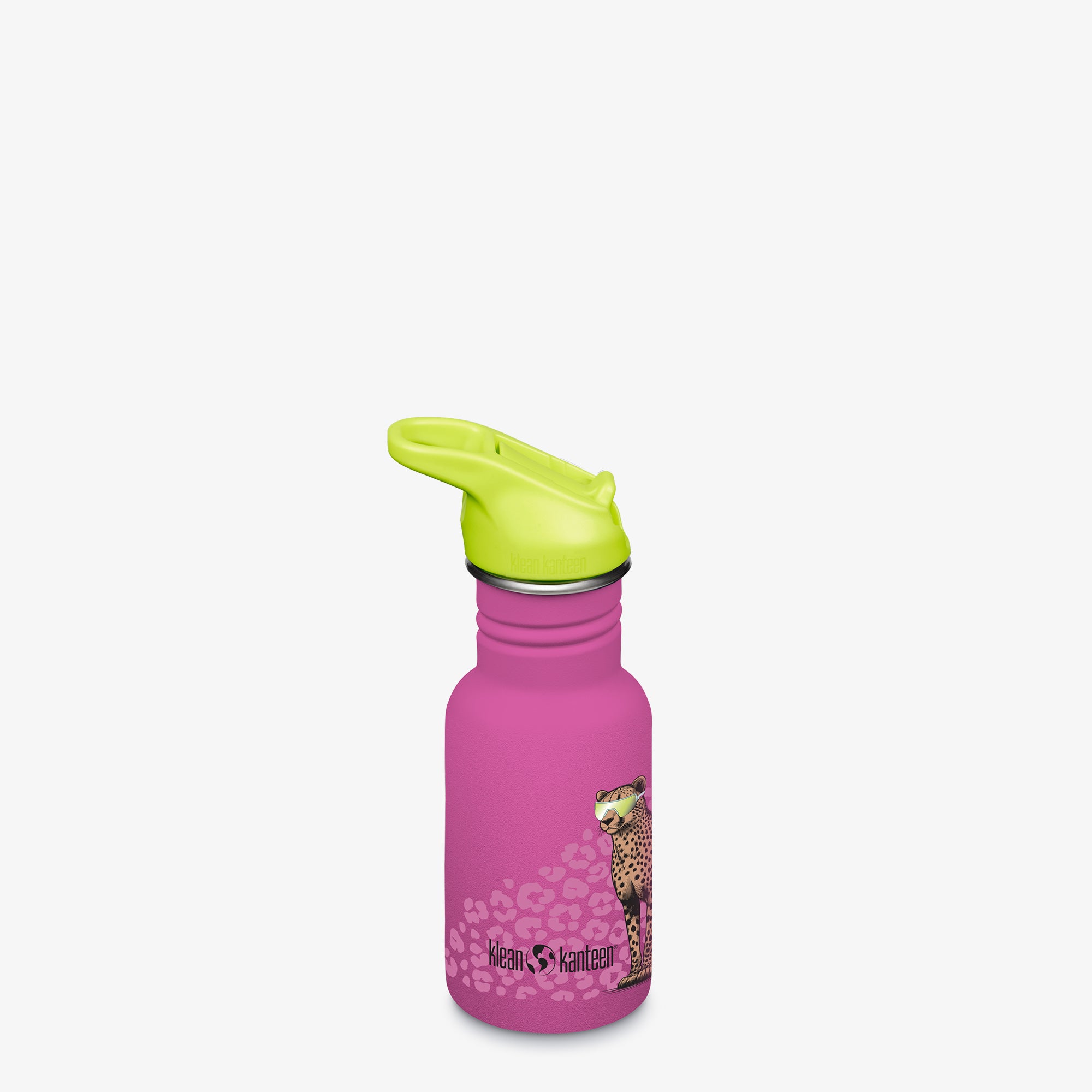12oz (355ml) Classic Kid's Water Bottle with Flip Seal Sport Cap (Cool Cat)