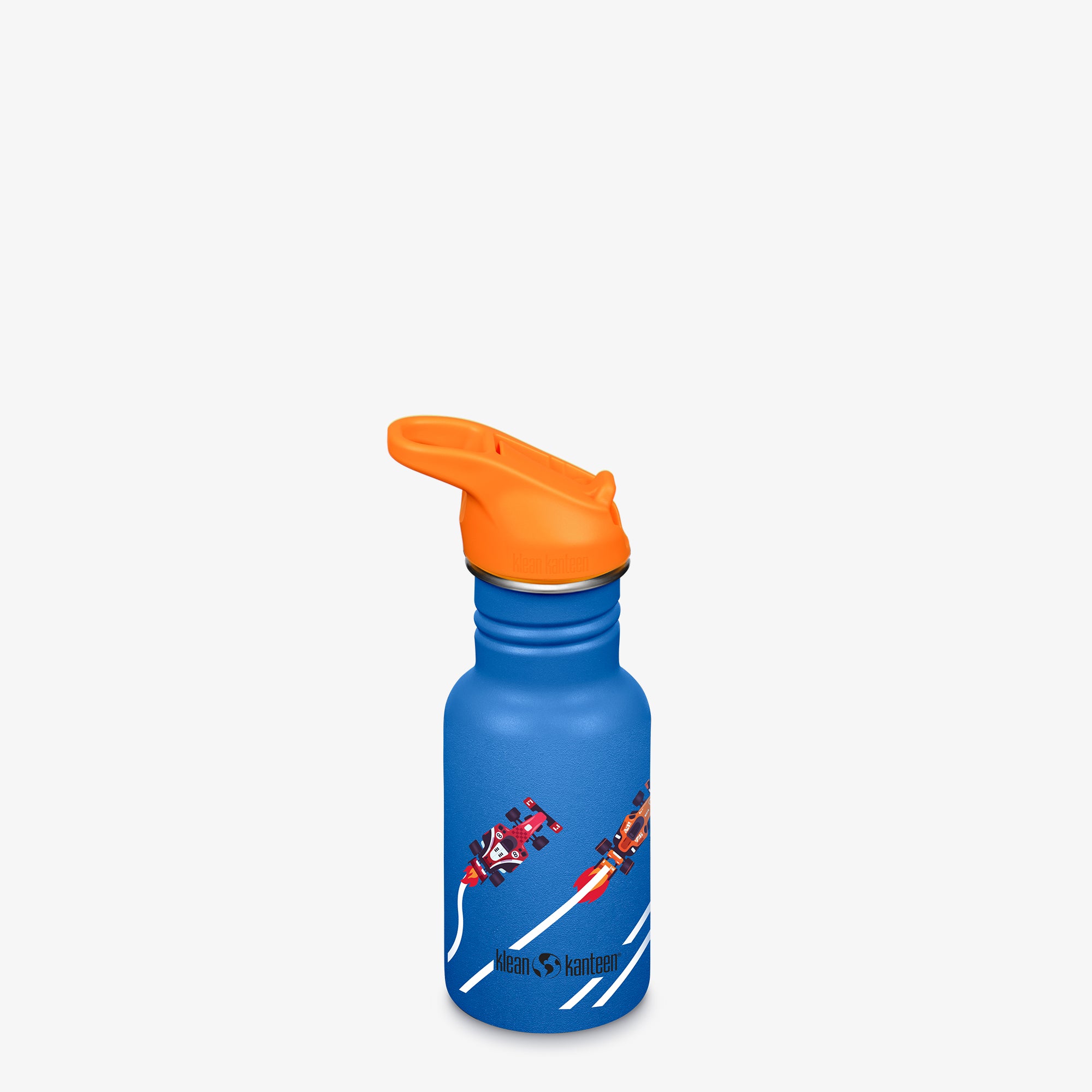 12oz (355ml) Classic Kid's Water Bottle with Flip Seal Sport Cap (Race Cars)