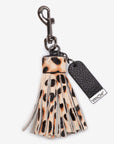 Leather Key Ring/ Bag Tassel – Blush