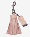 Leather Key Ring/ Bag Tassel – Blush