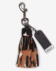 Leather Key Ring/ Bag Tassel – Blush