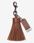 Leather Key Ring/ Bag Tassel – Blush