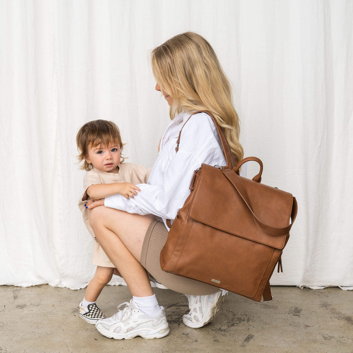 Emmy Backpack - Pebbled Tan