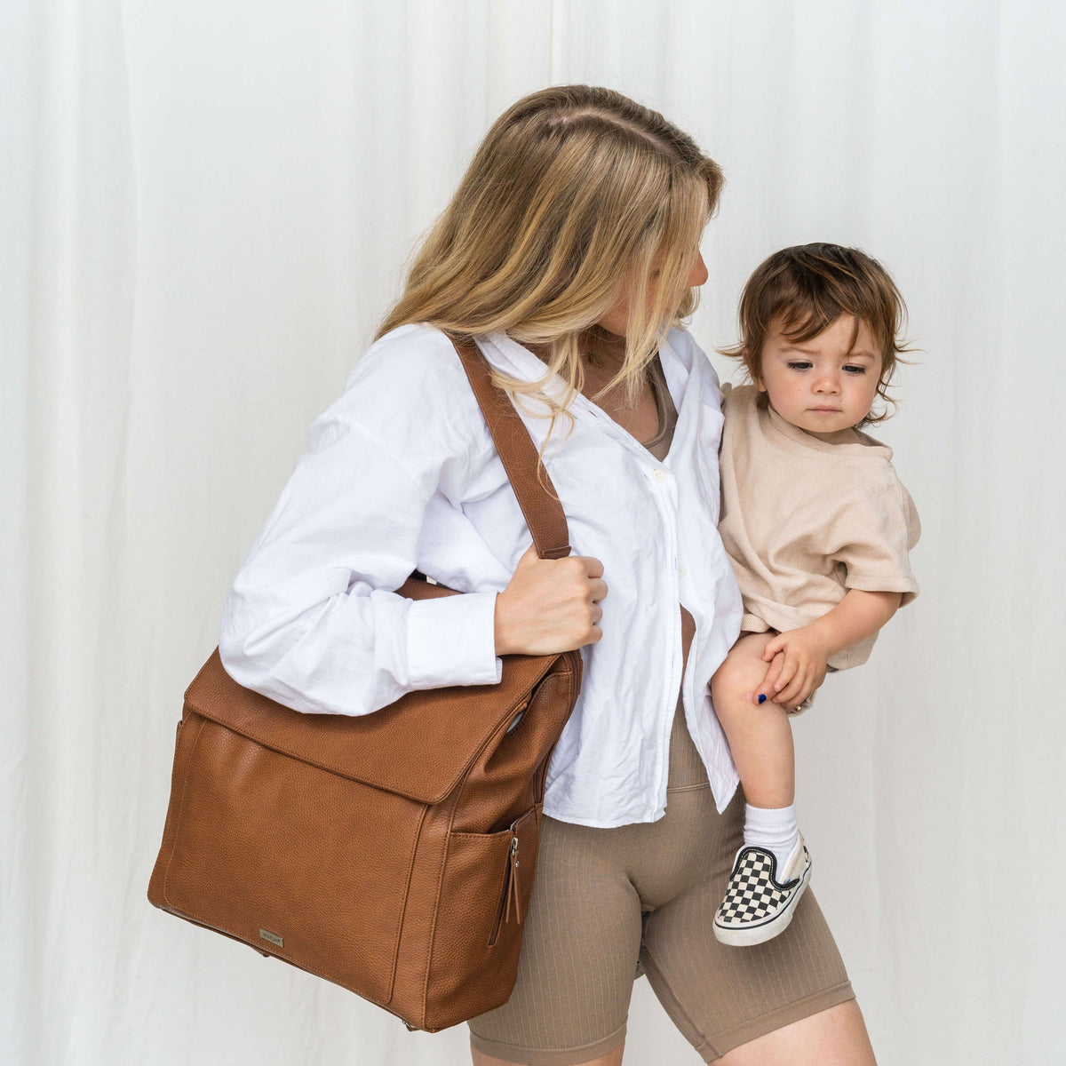 Emmy Backpack - Pebbled Tan
