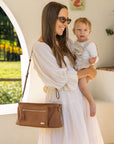 Billie Pram Caddy - Pebbled Tan