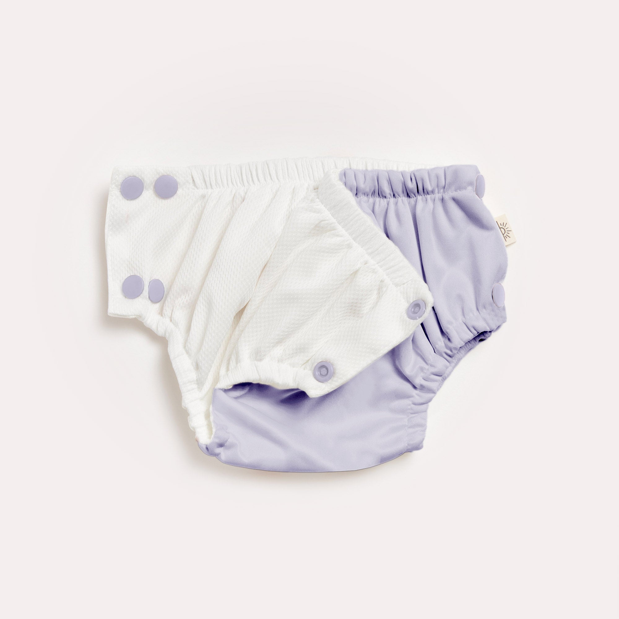 EcoNaps Reusable Swim Nappy 2 Pack -  Lavender - Large 11-13kg