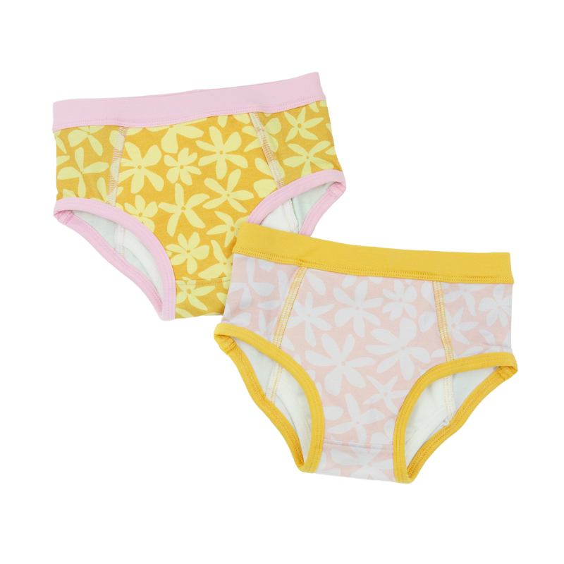 EcoNaps Reusable Training Pants 2 Pack - Daisy - 2-3y