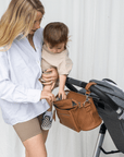 Billie Pram Caddy - Pebbled Tan
