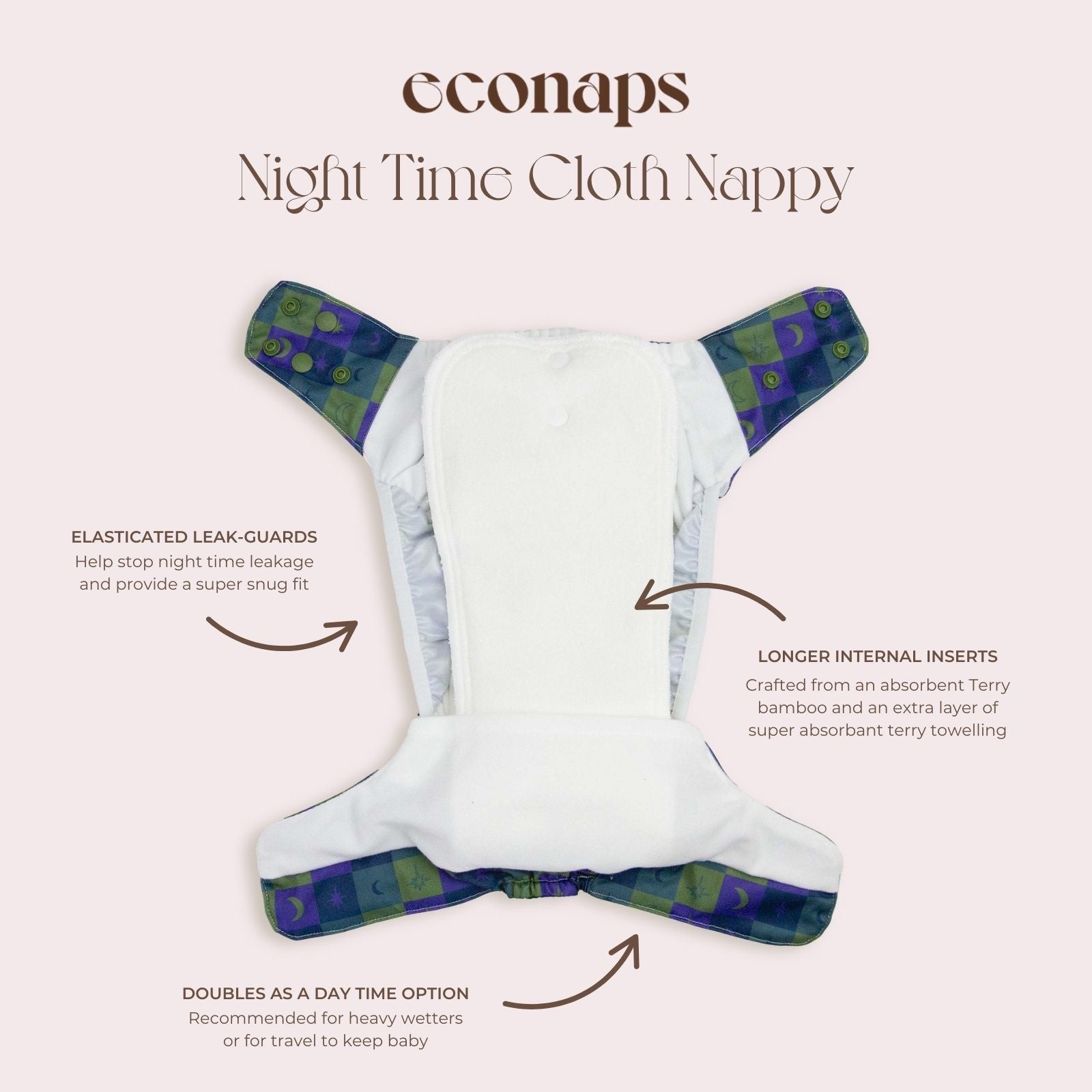Sweet Dreams Night Time Cloth Nappy