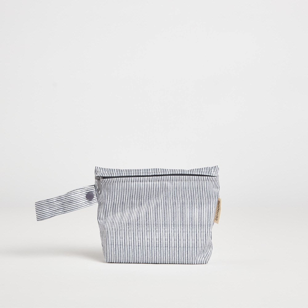 Indigo Pinstripe Small Wet Bag